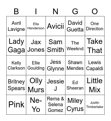 Heart Bingo Card