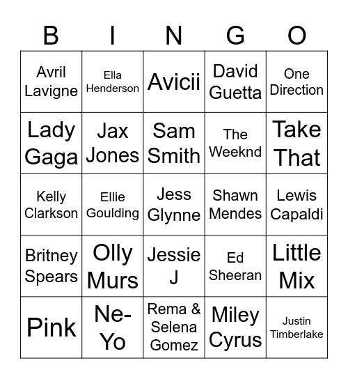 Heart Bingo Card