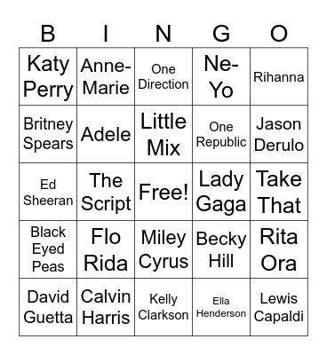 Heart Bingo Card