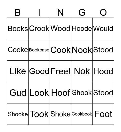 The Double O's Bingo Card