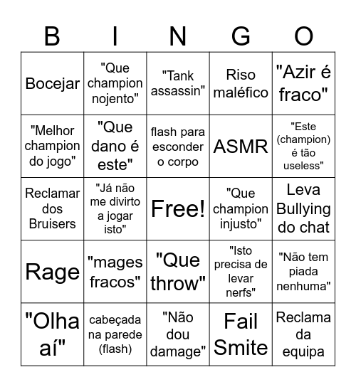 JAJABINGO92 Bingo Card