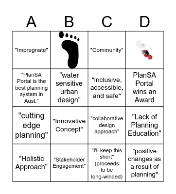 PIA Awards Bingo Card
