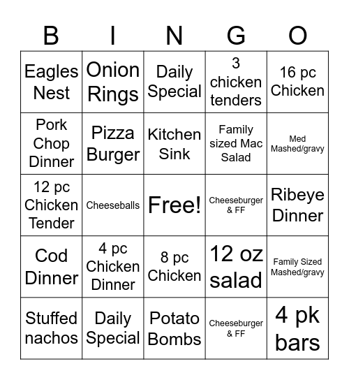 Salow's Christmas Bingo! Bingo Card