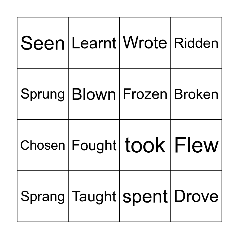 past-tense-past-participle-verbs-bingo-card