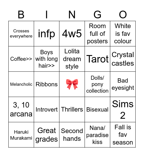 Polyushka bingo Card