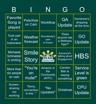 CS Peak Call Superstars Bingo Card