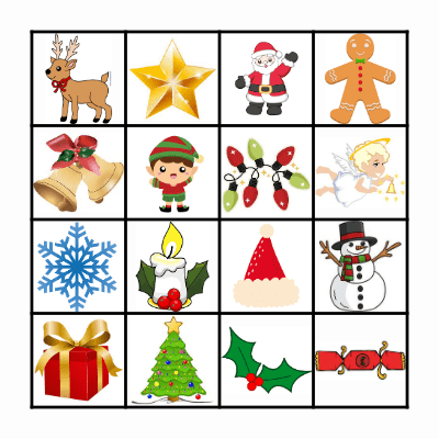 Christmas bingo Card