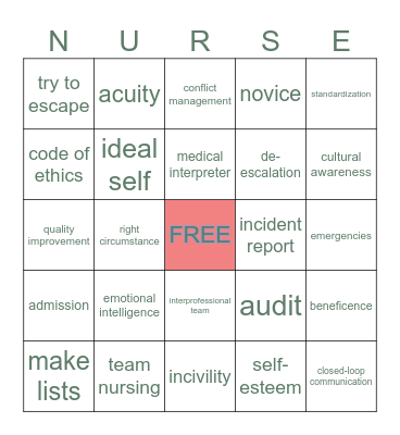 PVC Unit 2 & Final Review Bingo Card