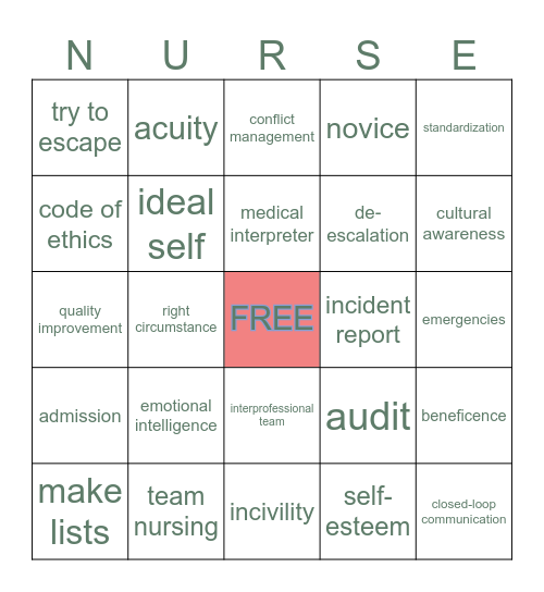 PVC Unit 2 & Final Review Bingo Card