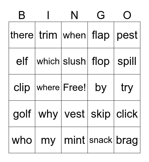 2.2 BINGO Card
