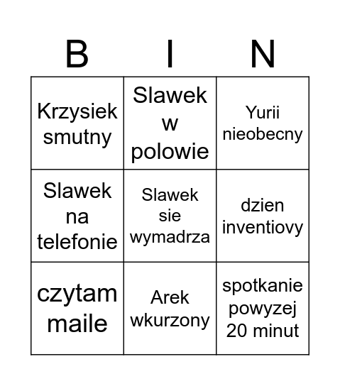 COM releases Daily Bingo Card