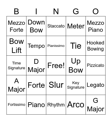 Review Bingo 1 Bingo Card