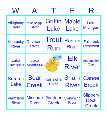 American Water Bingo Card