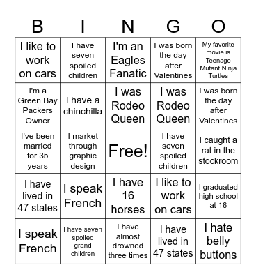 Walgreens D362 Bingo Card