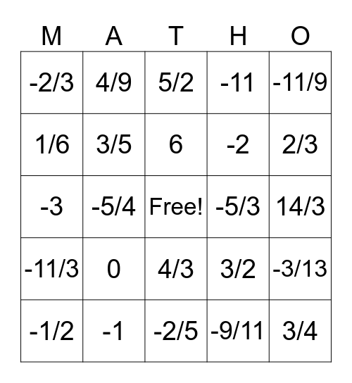 Solving Exponential Equations Bingo Card