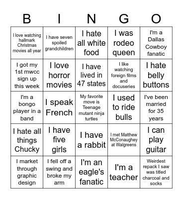 WALGREENS Bingo Card