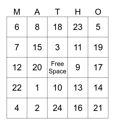 Unit 3 Quiz Review Bingo Card