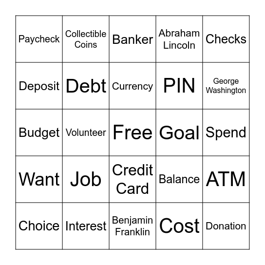 Bankers and Bingo Card
