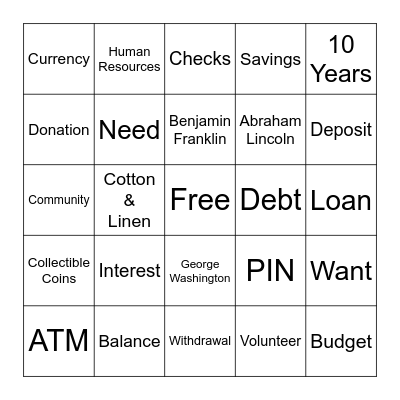 Bankers and Bingo Card