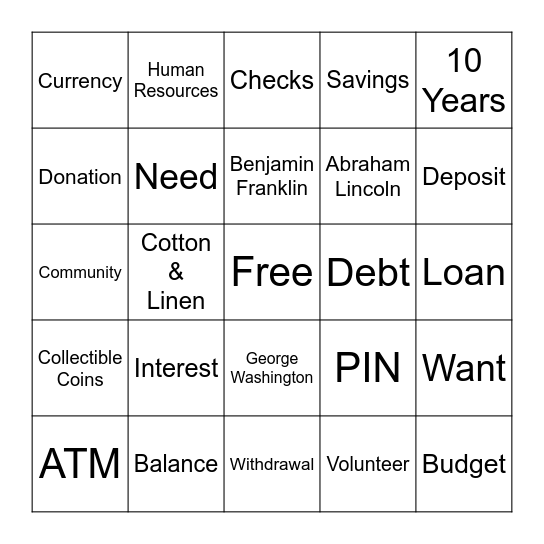 Bankers and Bingo Card