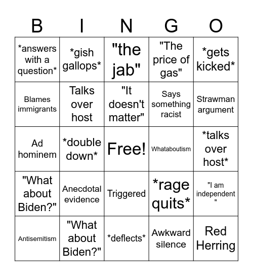 MAGA BINGO Card