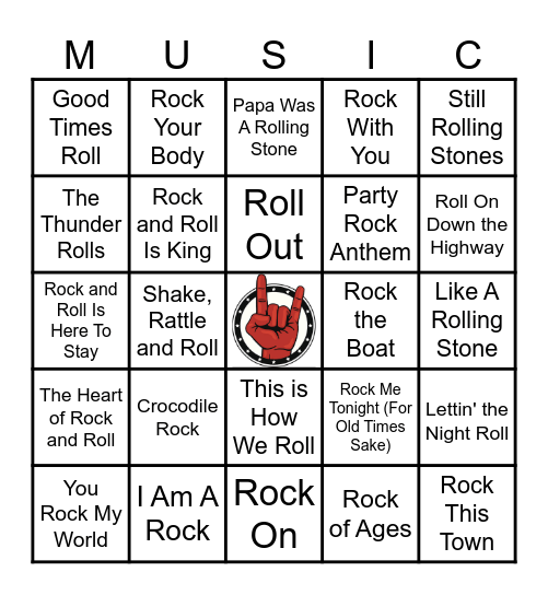 IT'S STILL ROCK-N-ROLL TO ME Bingo Card