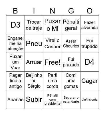 Bingo Quantunna Bingo Card