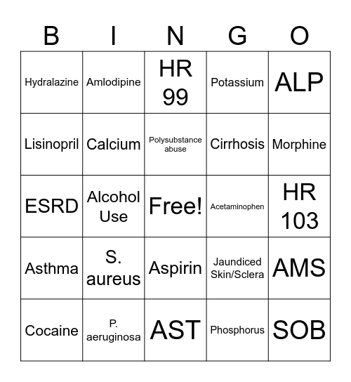 Teaching Project Bingo Card