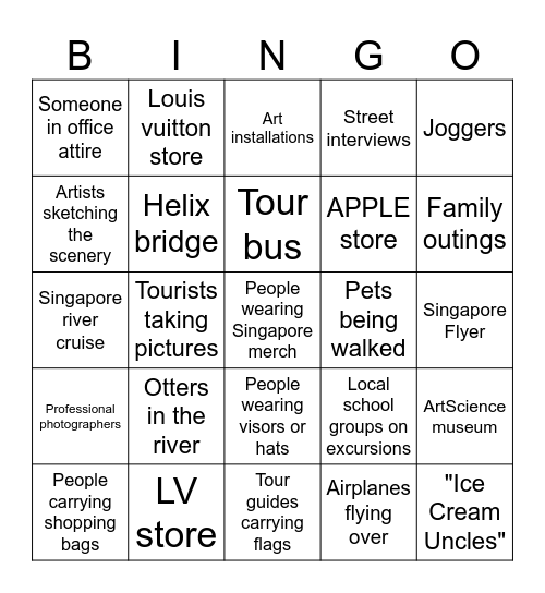 MBS Bingo Card