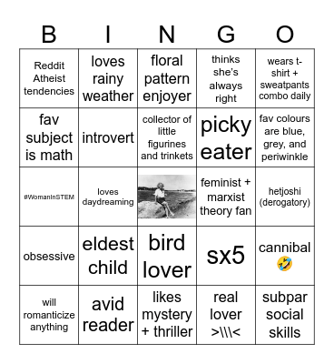 M’s Bingo Card