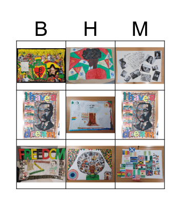 BHM Art Competition Vote Bingo Card