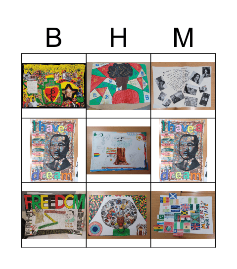 BHM Art Competition Vote Bingo Card