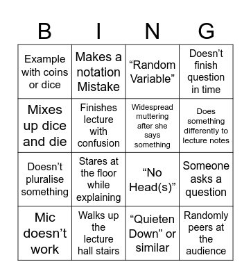 Deblingo Bingo Card