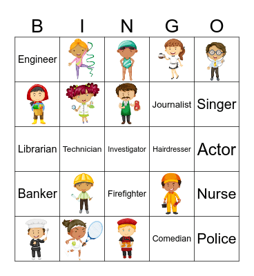 Occupation Bingo Card