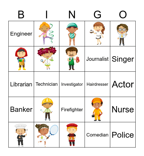 Occupation Bingo Card