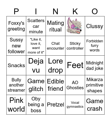 FoxxyBoingo Bingo Card