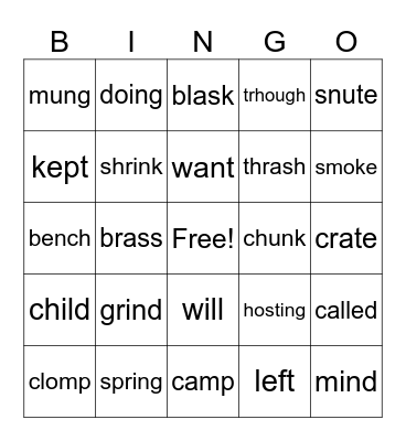 OG+ BINGO Lessons 1-45 Bingo Card