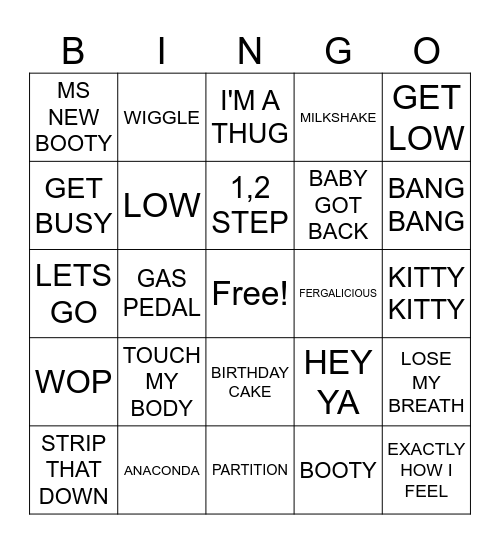 #4- HAPPY BIRTHDAY MIA COVER ALL Bingo Card
