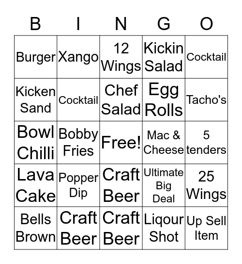 Kickin Style Bingo Card