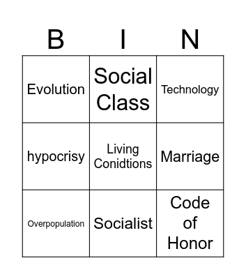 Bingo eng Bingo Card