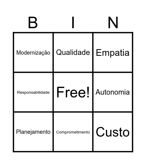Retro Bingo! Bingo Card