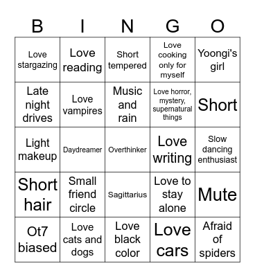 Elsa Bingo Card