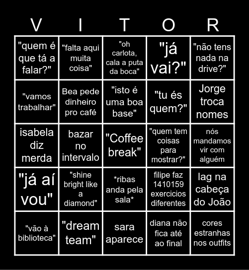 Bingo de DC Bingo Card