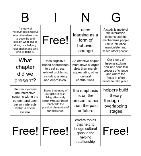 Happy Early Thanksgiving Bingo Card