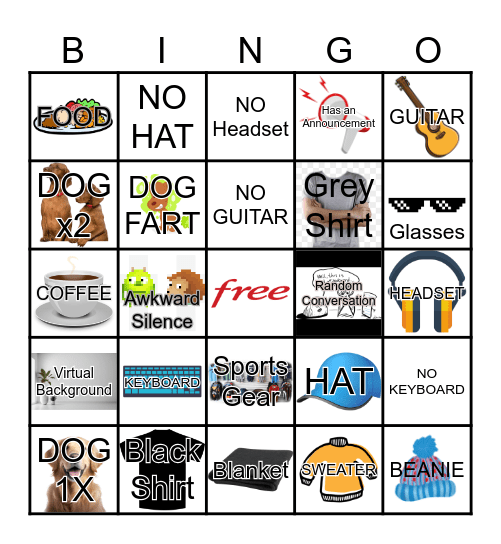 HoH BINGO Card