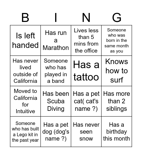 Stapler Potluck Bingo 2023 Bingo Card