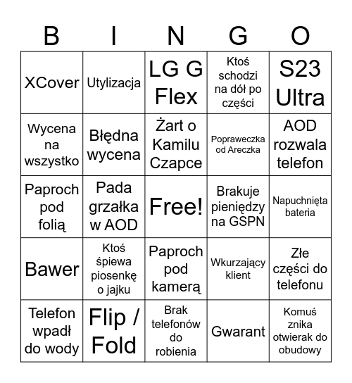 Bingo ASDK Bingo Card