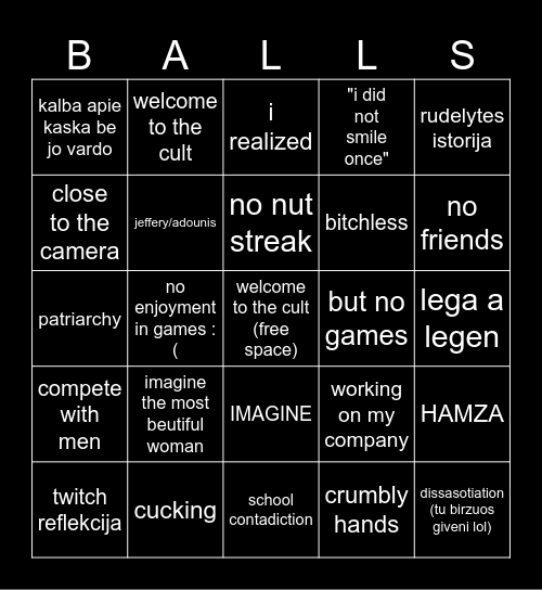 Azuolinis BBBINGO Card