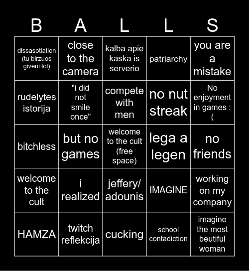 Azuolinis BBBINGO Card