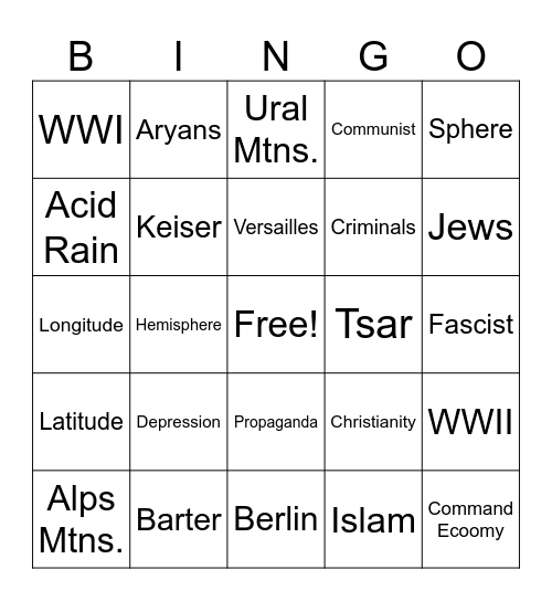 Quarter Two Bingo Challenge Bingo Card